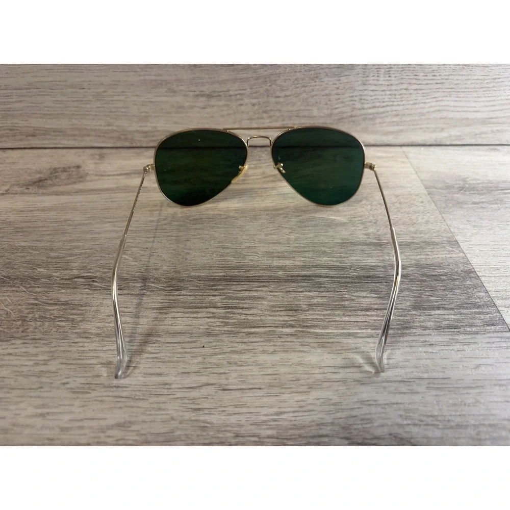 Ray Ban RB3025 Large Aviator Gold Metal Frame Mirrored Orange Lens 58 mm